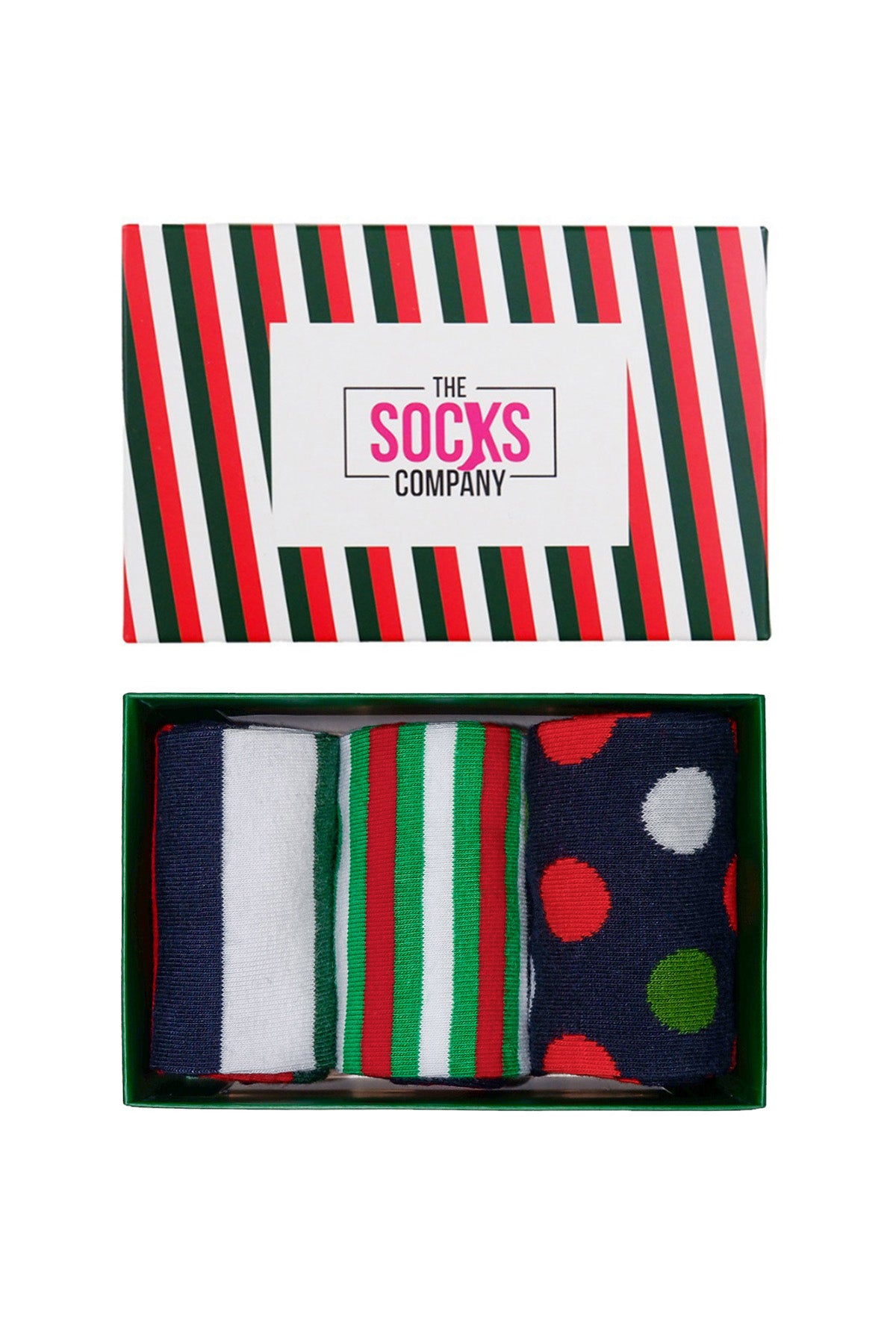 Men's Colorful 3 Pack Christmas Gift Box